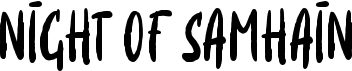 preview image of the Night Of Samhain font