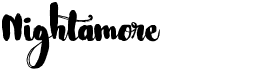 preview image of the Nightamore font
