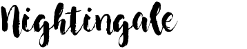 preview image of the Nightingale font