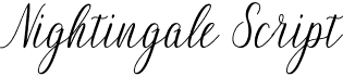 preview image of the Nightingale Script font