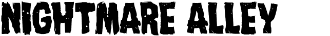 preview image of the Nightmare Alley font