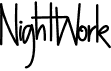 preview image of the NightWork font