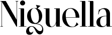 preview image of the Niguella font