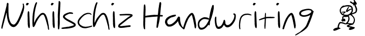 preview image of the Nihilschiz Handwriting font