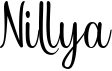 preview image of the Nillya font
