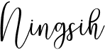 preview image of the Ningsih font