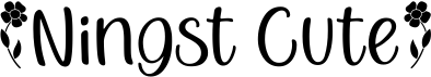 preview image of the Ningst Cute font