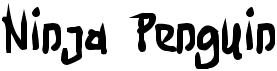 preview image of the Ninja Penguin font