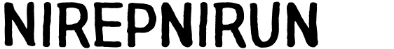 preview image of the Nirepnirun font