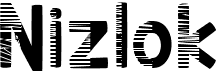 preview image of the Nizlok font