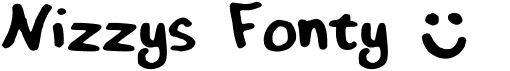 preview image of the Nizzys Fonty font