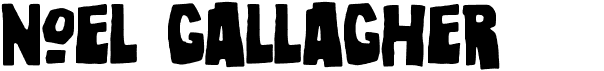 preview image of the Noel Gallagher font
