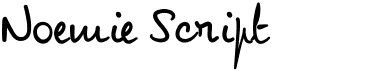 preview image of the Noemie Script font