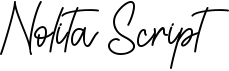 preview image of the Nolita Script font