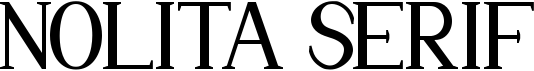 preview image of the Nolita Serif font