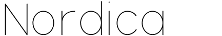 preview image of the Nordica font