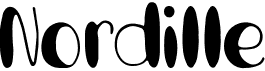 preview image of the Nordille font
