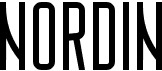 preview image of the Nordin font