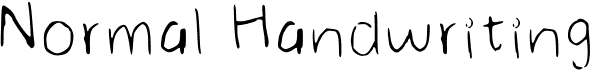 preview image of the Normal Handwriting font
