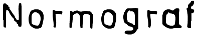 preview image of the Normograf font
