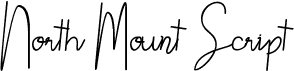 preview image of the North Mount Script font