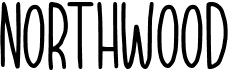 preview image of the Northwood font