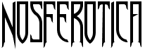 preview image of the Nosferotica font
