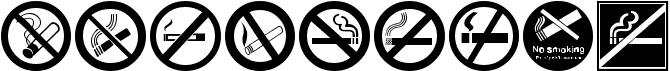 preview image of the No Smoking font