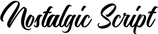 preview image of the Nostalgic Script font