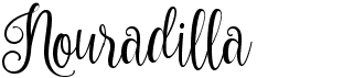 preview image of the Nouradilla font