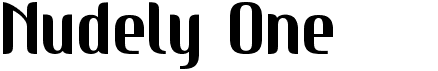 preview image of the Nudely One font