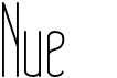 preview image of the Nue font