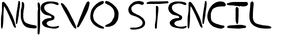 preview image of the Nuevo Stencil font
