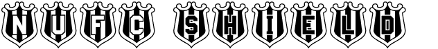 preview image of the NUFC Shield font