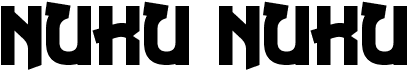 preview image of the Nuku Nuku font