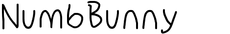 preview image of the NumbBunny font