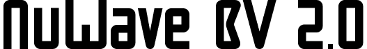 preview image of the NuWave BV 2.0 font