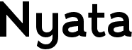 preview image of the Nyata font