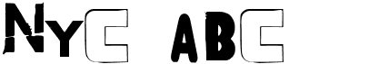 preview image of the NYC ABC font