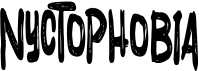 preview image of the Nyctophobia font