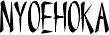 preview image of the Nyoehoka font