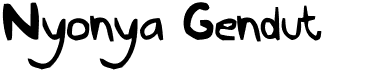 preview image of the Nyonya Gendut font