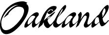 preview image of the Oakland font