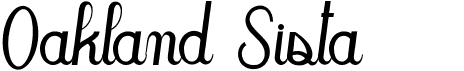 preview image of the Oakland Sista font