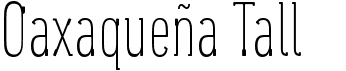 preview image of the Oaxaqueña Tall font