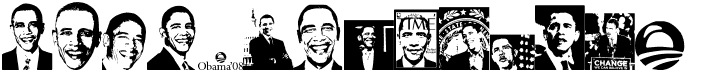 preview image of the Obama font