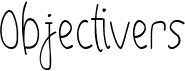 preview image of the Objectivers font