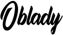 preview image of the Oblady font