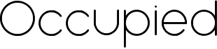 preview image of the Occupied font