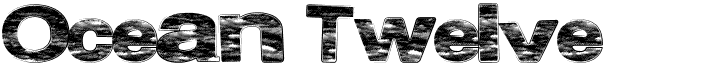preview image of the Ocean Twelve font
